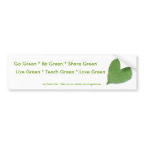 Go Green Bumper Sticker