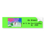 Go Green! bumpersticker Bumper Sticker