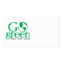 Go Green Business Cards