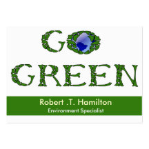 go green  Business Cards