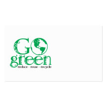 Go Green Business Cards