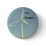 :Go, Green:. Pinback Button