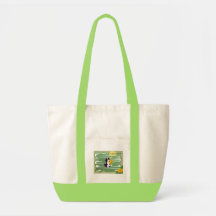 GO GREEN Cute Kitty Elegant Shopping Tote Bag