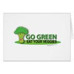 Go Green Eat Your Veggies Card