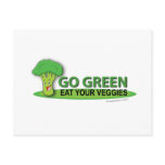 Go Green Eat Your Veggies Post Card