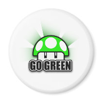 Go Green Eco Friendly Nature Mushroom Magnets