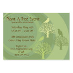 "Go Green" Event Promotion Cards Business Card Template
