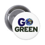 Go green for earth day pinback buttons