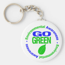 Go Green For The Environment Keychain