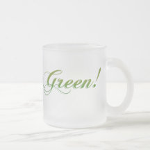 Go Green! Frosted Mug