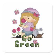 Go Green Garden Sticker