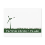Go Green, Go Clean, Go Renewable Post Card