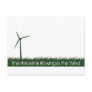 Go Green, Go Clean, Go Renewable Post Card