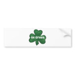 Go Green Go Irish Bumper Sticker