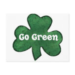 Go Green Go Irish Post Card