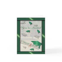 Go Green Graduation Invitation Cards