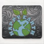 Go Green Happy Earth World Mousepad