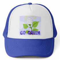 go green mesh hats