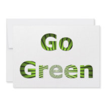 Go Green Custom Announcement
