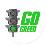 Go Green Light stickers