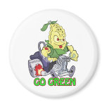 Go Green Fridge Magnet