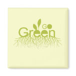 Go Green Fridge Magnet