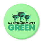 Go green fridge magnet