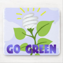 go green mouse pad