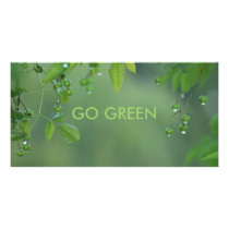 GO GREEN PHOTO CARD TEMPLATE