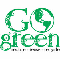 Go Green Acrylic Cut Out