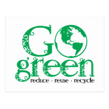 Go Green Post Cards