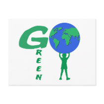 Go Green Postcard