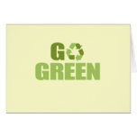 Go Green recycle Greeting Cards