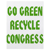Go Green Recycle Congress Personalized Flyer