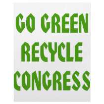Go Green Recycle Congress Custom Letterhead