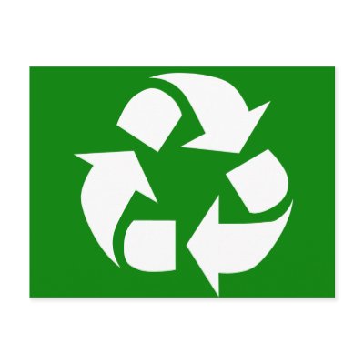 Go Green! Recycle Postcard by aimeedars