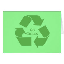 Go Green Recycle Symbol Gifts Cards