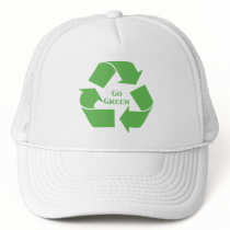 Go Green Recycle Symbol Gifts Hat