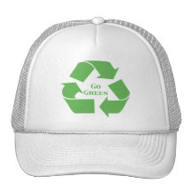 Go Green Recycle Symbol Gifts Hat
