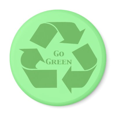 Go Green Recycle Symbol Gifts Magnet by Funny_Gifts