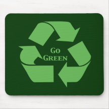 Go Green Recycle Symbol Gifts Mouse Mat