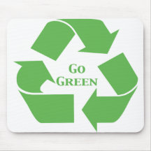Go Green Recycle Symbol Gifts Mouse Mats
