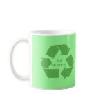 Go Green Recycle Symbol Gifts mugs