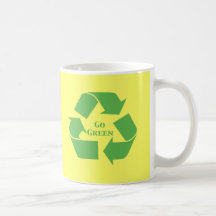 Go Green Recycle Symbol Gifts Mug