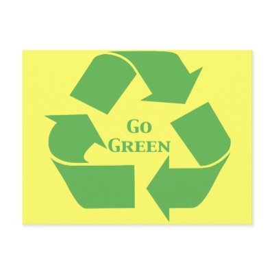 Go Green Recycle Symbol Gifts Postcards by Funny_Gifts