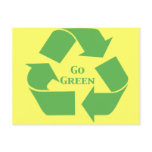 Go Green Recycle Symbol Gifts postcards