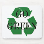 Go Green Recycle Symbol Mouse Pads