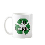 Go Green Recycle Symbol mugs