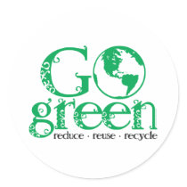 Go Green stickers