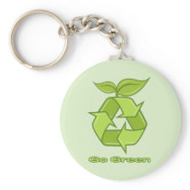 Go Green - Save the Planet Keychains